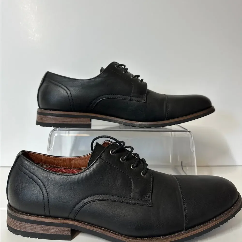 Ferro Aldo Spencer Oxford Shoes Black Size 10 Dressy Classic Career Professional
